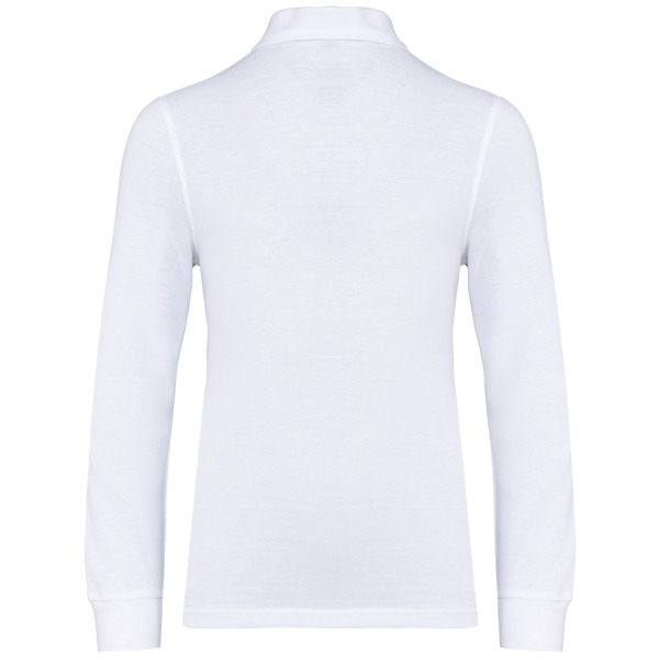 Kinderpolo lange mouwen White 4/6 ans