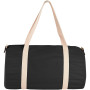 Cochichuate cotton barrel duffel bag 25L - Solid black
