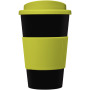Americano® 350 ml geïsoleerde beker met grip - Zwart/Lime