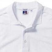 RUS Men Fitted Stretch Polo, White, 3XL