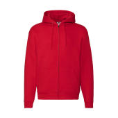 Premium Hooded Zip Sweat - Red - 2XL