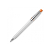 Ball pen Semyr Chrome hardcolour - White / Orange