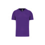 Heren-sport-t-shirt V-hals Violet L