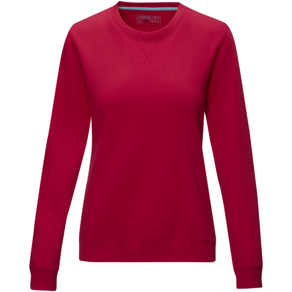Jasper women’s GOTS organic recycled crewneck sweater - Red - XS