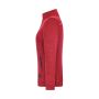 Ladies' Knitted Workwear Fleece Jacket - SOLID - - red-melange/black - 4XL