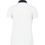 Tweekleurige damespolo jersey White / Navy XXL
