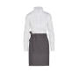 BRUSSELS - Short Recycled Bistro Apron with Pocket - Grey - One Size