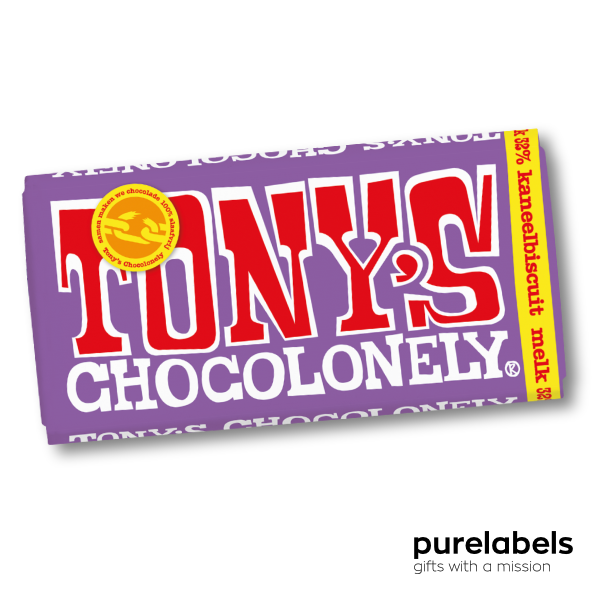 Tony's chocolonely melk kaneelbiscuit