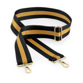 Boutique Adjustable Bag Strap - Black/Mustard - One Size