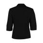 Women's Tailored Fit Continental Blouse 3/4 Sleeve - Black - 4XL