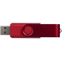 Rotate metallic USB - Rood - 1GB