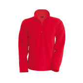 Enzo > Zip neck microfleece jacket Red 3XL
