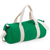 Original Barrel Bag Kelly Green / Off White One Size