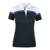 Seabeck polo dames  zwart/wit xxl