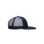 MB6509 6 Panel Flat Peak Cap - navy - one size