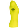 Dames sport-t-shirt V-hals Fluorescent Yellow XL