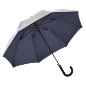 AC regular umbrella FARE®-Collection - silver/dark blue