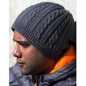 Mariner Knitted Hat - Grey/Black - One Size