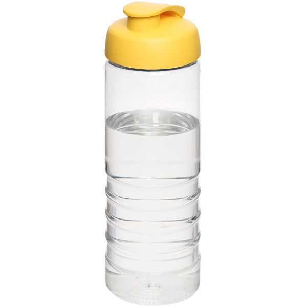 H2O Active® Treble 750 ml flip lid sport bottle - Transparent/Yellow
