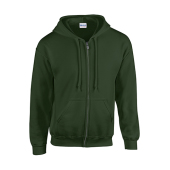 Heavy Blend Adult Full Zip Hooded Sweat - Forest Green - M