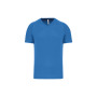 Heren-sport-t-shirt V-hals Aqua Blue 3XL