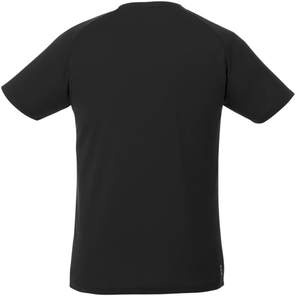 Amery short sleeve men's cool fit v-neck t-shirt - Solid black - 3XL