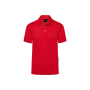 PM 6 Men's Workwear Polo Shirt Modern-Flair, from Sustainable Material , 51% GRS Certified Recycled Polyester / 47% Conventional Cotton / 2% Conventional Elastane - red - 3XL