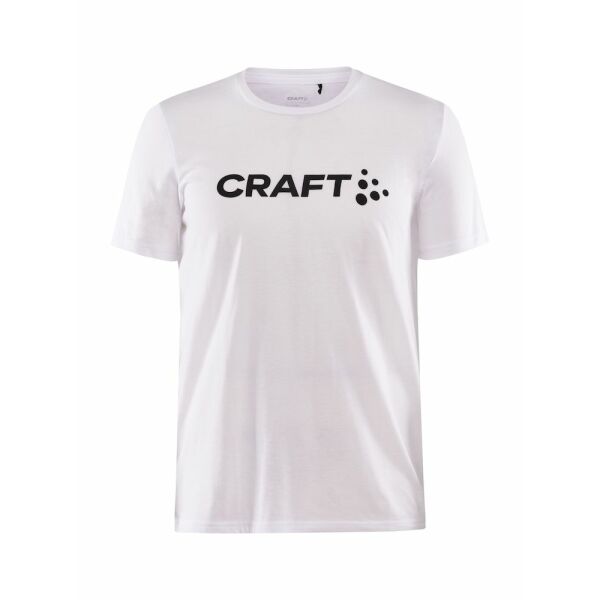 Craft Community logo ss tee men white/mel s