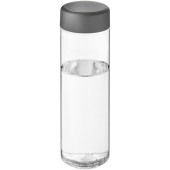H2O Active® Vibe 850 ml drikkeflaske med skruelåg - Transparent/Stormgrå