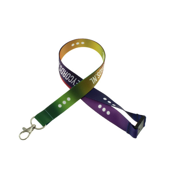 Keycord met safety clip - full colour
