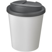 Americano® Espresso 250 ml mugg med spillsäkert lock - Vit/Grå