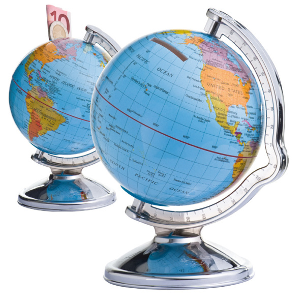 Spaarpot Globe - Draaiende wereldbol