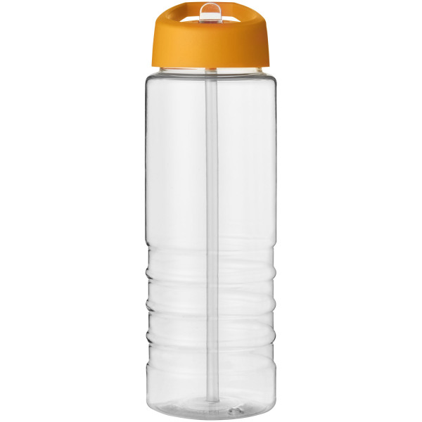 H2O Active® Treble 750 ml spout lid sport bottle - Transparent/Orange