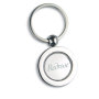GLOBY - Metalen sleutelhanger - Zilver