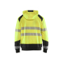 Hooded sweatshirt met rits High Vis