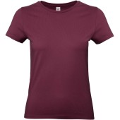 #E190 Ladies' T-shirt Burgundy XXL