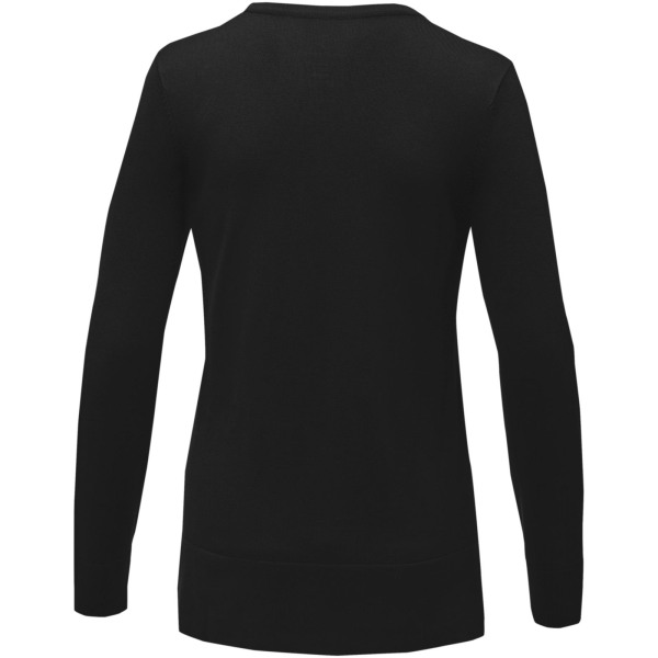 Stanton women's v-neck pullover - Solid black - XL