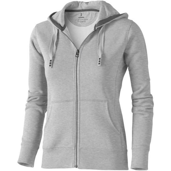 Arora women's full zip hoodie - Grey melange - L
