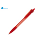 Balpen Cosmo grip transparant - Transparant Rood