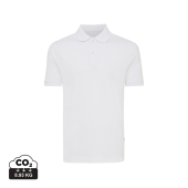 Iqoniq Yosemite gerecycled katoen pique polo, wit (L)