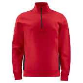 2128 Sweatshirt 1/2 Zip Red 3XL