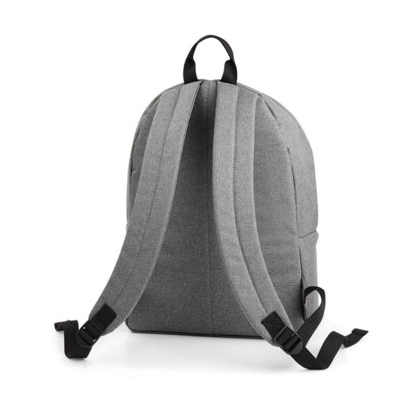 Two-Tone Fashion Backpack - Grey Marl - One Size