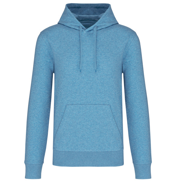 Ecologische herensweater met capuchon Cloudy blue heather 3XL