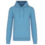 Ecologische herensweater met capuchon Cloudy blue heather XL
