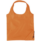 Bungalow opvouwbare polyester boodschappentas 7L - Oranje