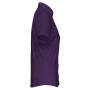 Overhemd in onderhoudsvriendelijk polykatoen-popeline korte mouwen dames Purple M