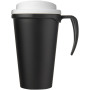 Americano® Grande 350 ml mug with spill-proof lid - Solid black/White