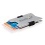 Aluminium RFID anti-skimming creditcard houder, zilverkleuri