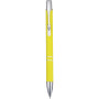Moneta aluminium click ballpoint pen - Yellow