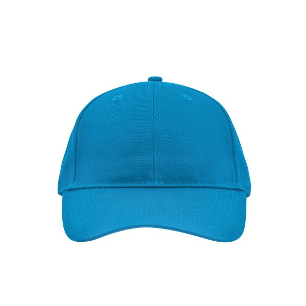 MB6118 Brushed 6 Panel Cap - turquoise - one size